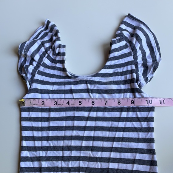 This Tribe Of Three | Gray Striped Leotard | 7/8 - Picture 9 of 10